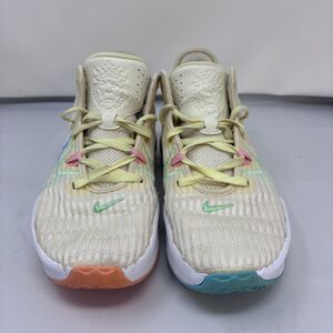 Nike LeBron Witness 6 Size 9 Blue and Pink Basketball Shoes